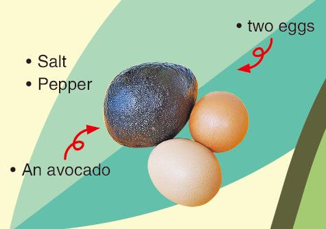 DIYGBaked egg in avocado