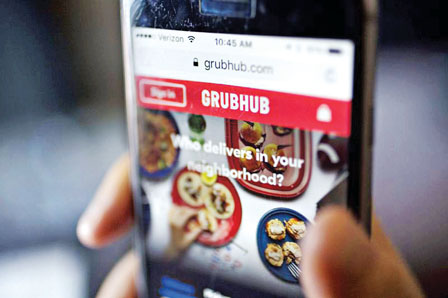 uBǴѲGrubhub pNe55%<br>GrubhubLİ38% Ȭ58