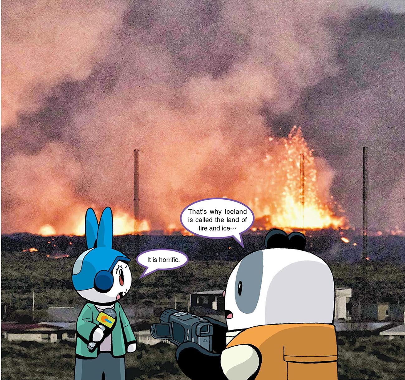 Talk of the townGIceland's volcanic eruption