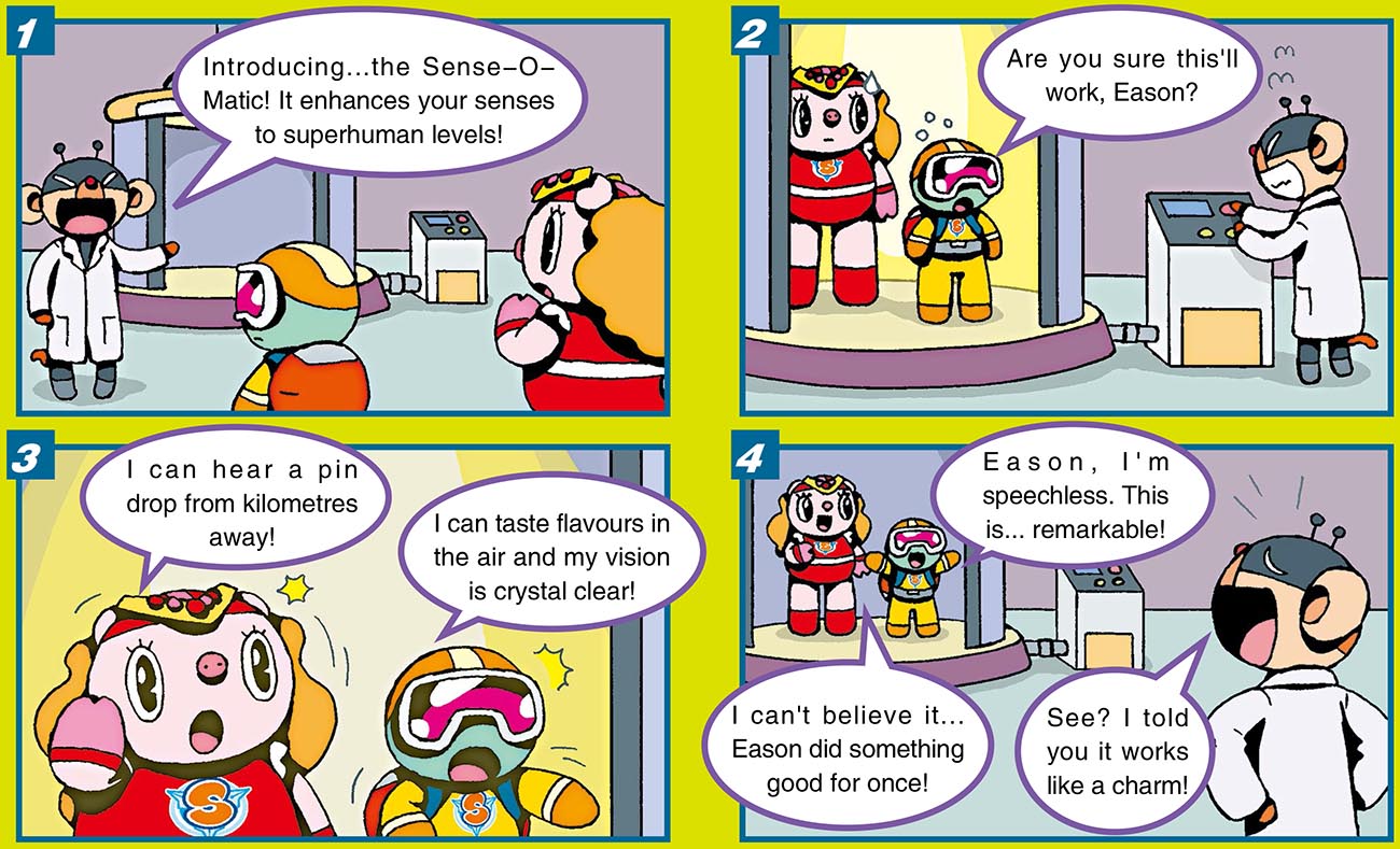 ComicGWonders of the 5 senses